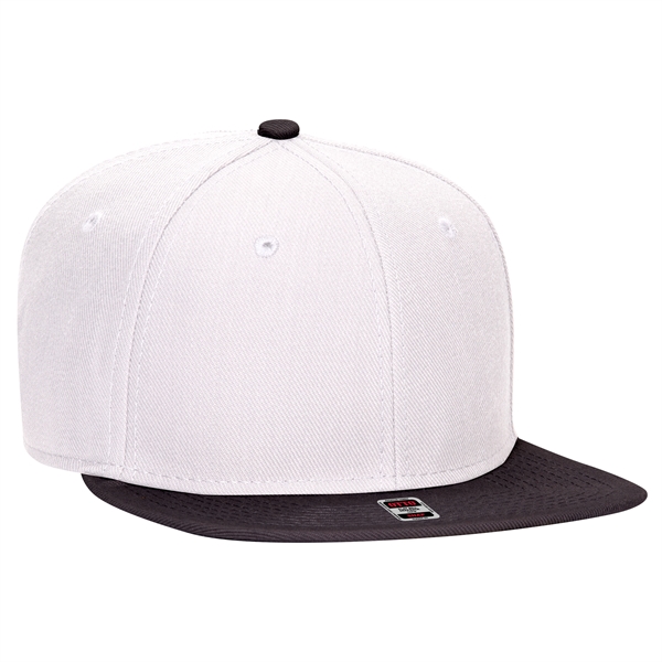 Wool Blend Twill Round Flat Visor "SNAP" 6 Panel Hat - Wool Blend Twill Round Flat Visor "SNAP" 6 Panel Hat - Image 100 of 193