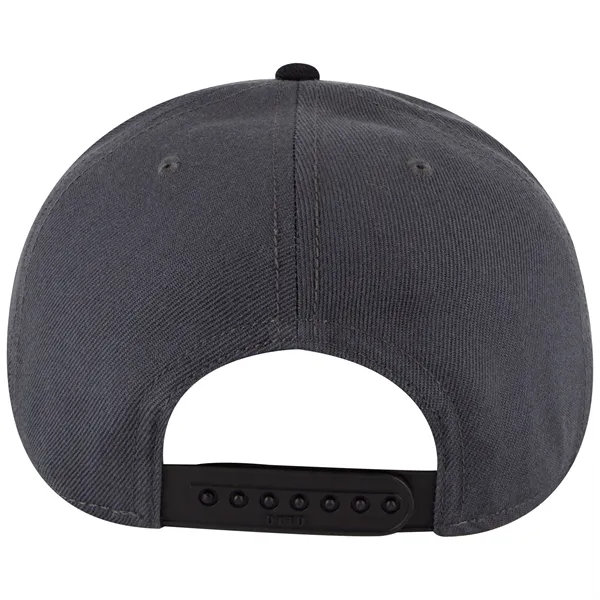 Wool Blend Twill Round Flat Visor "SNAP" 6 Panel Hat - Wool Blend Twill Round Flat Visor "SNAP" 6 Panel Hat - Image 104 of 193