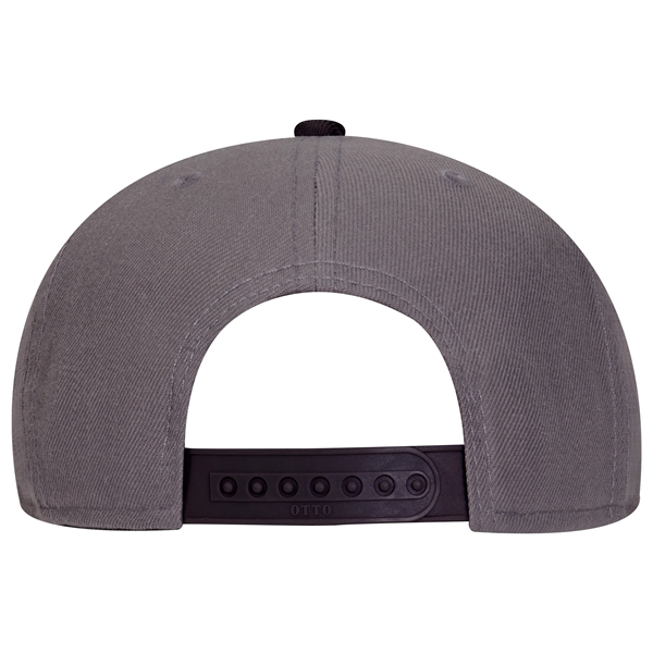 Wool Blend Twill Round Flat Visor "SNAP" 6 Panel Hat - Wool Blend Twill Round Flat Visor "SNAP" 6 Panel Hat - Image 110 of 193