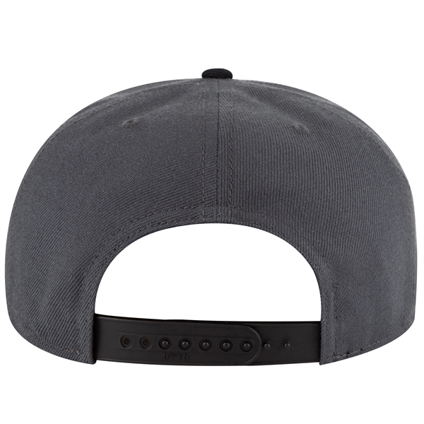 Wool Blend Twill Round Flat Visor "SNAP" 6 Panel Hat - Wool Blend Twill Round Flat Visor "SNAP" 6 Panel Hat - Image 107 of 193