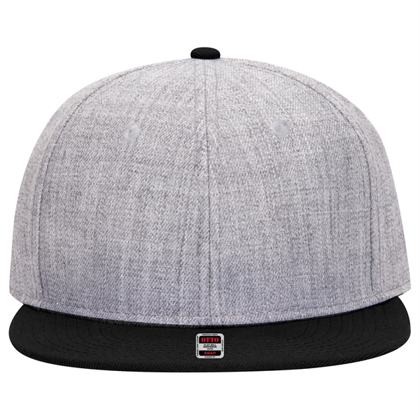 Wool Blend Twill Round Flat Visor "SNAP" 6 Panel Hat - Wool Blend Twill Round Flat Visor "SNAP" 6 Panel Hat - Image 114 of 193