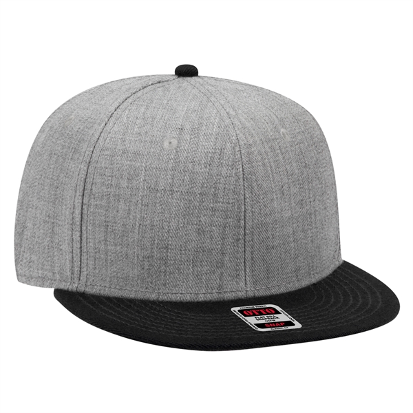 Wool Blend Twill Round Flat Visor "SNAP" 6 Panel Hat - Wool Blend Twill Round Flat Visor "SNAP" 6 Panel Hat - Image 112 of 193