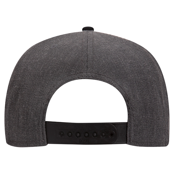 Wool Blend Twill Round Flat Visor "SNAP" 6 Panel Hat - Wool Blend Twill Round Flat Visor "SNAP" 6 Panel Hat - Image 116 of 193