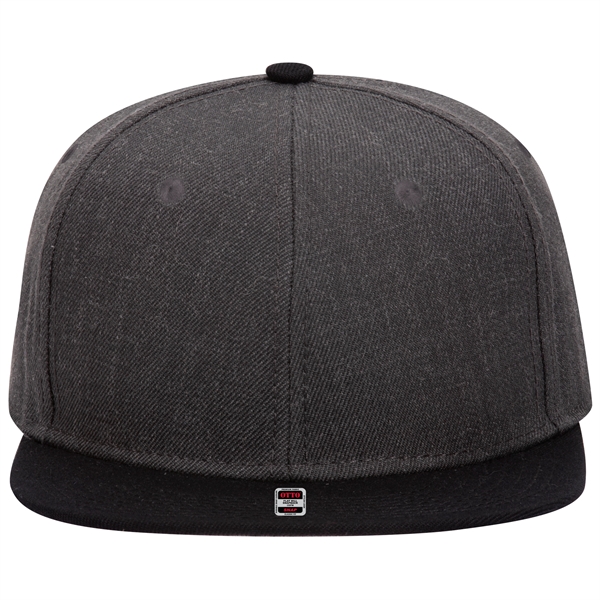Wool Blend Twill Round Flat Visor "SNAP" 6 Panel Hat - Wool Blend Twill Round Flat Visor "SNAP" 6 Panel Hat - Image 117 of 193