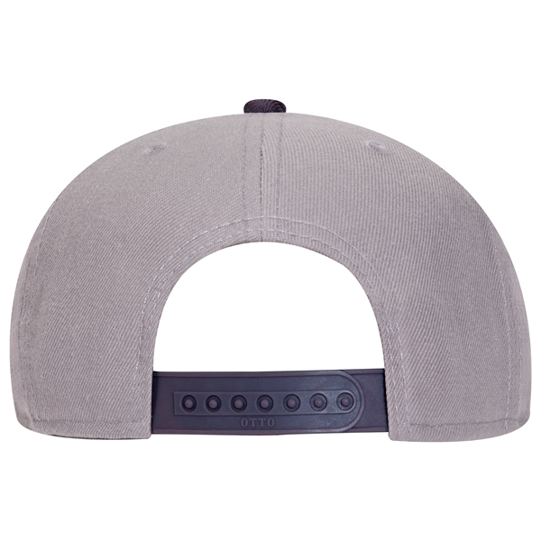Wool Blend Twill Round Flat Visor "SNAP" 6 Panel Hat - Wool Blend Twill Round Flat Visor "SNAP" 6 Panel Hat - Image 119 of 193