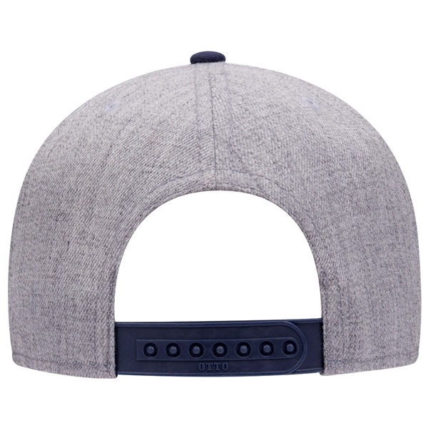 Wool Blend Twill Round Flat Visor "SNAP" 6 Panel Hat - Wool Blend Twill Round Flat Visor "SNAP" 6 Panel Hat - Image 122 of 193