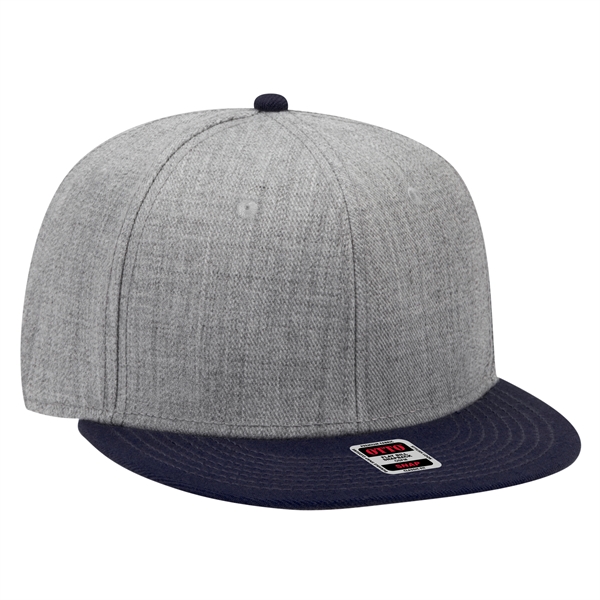 Wool Blend Twill Round Flat Visor "SNAP" 6 Panel Hat - Wool Blend Twill Round Flat Visor "SNAP" 6 Panel Hat - Image 121 of 193