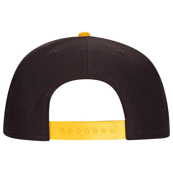 Wool Blend Twill Round Flat Visor "SNAP" 6 Panel Hat - Wool Blend Twill Round Flat Visor "SNAP" 6 Panel Hat - Image 125 of 193