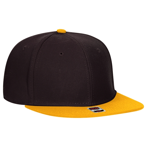 Wool Blend Twill Round Flat Visor "SNAP" 6 Panel Hat - Wool Blend Twill Round Flat Visor "SNAP" 6 Panel Hat - Image 124 of 193