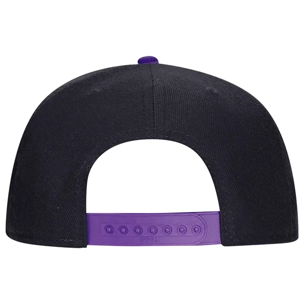 Wool Blend Twill Round Flat Visor "SNAP" 6 Panel Hat - Wool Blend Twill Round Flat Visor "SNAP" 6 Panel Hat - Image 131 of 193