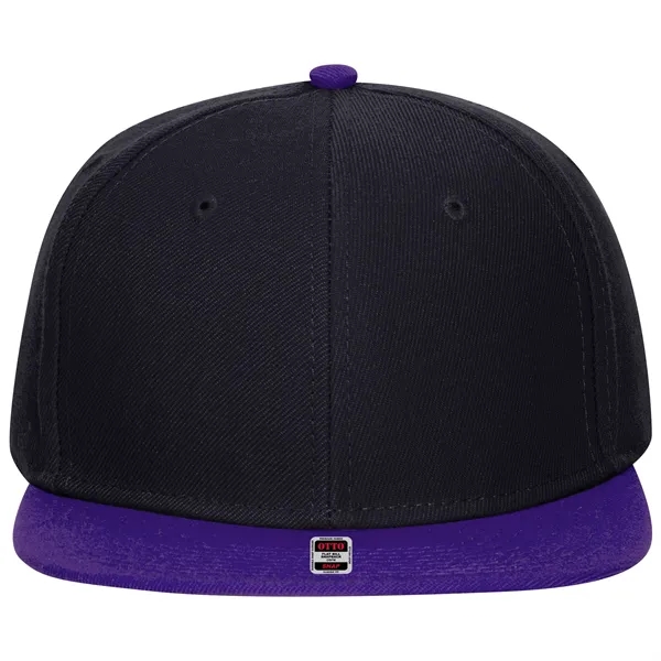 Wool Blend Twill Round Flat Visor "SNAP" 6 Panel Hat - Wool Blend Twill Round Flat Visor "SNAP" 6 Panel Hat - Image 132 of 193
