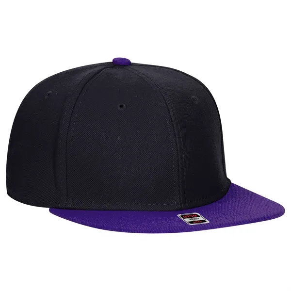 Wool Blend Twill Round Flat Visor "SNAP" 6 Panel Hat - Wool Blend Twill Round Flat Visor "SNAP" 6 Panel Hat - Image 130 of 193