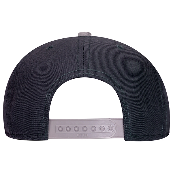 Wool Blend Twill Round Flat Visor "SNAP" 6 Panel Hat - Wool Blend Twill Round Flat Visor "SNAP" 6 Panel Hat - Image 137 of 193