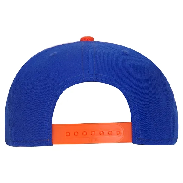 Wool Blend Twill Round Flat Visor "SNAP" 6 Panel Hat - Wool Blend Twill Round Flat Visor "SNAP" 6 Panel Hat - Image 143 of 193