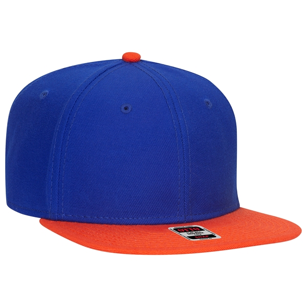 Wool Blend Twill Round Flat Visor "SNAP" 6 Panel Hat - Wool Blend Twill Round Flat Visor "SNAP" 6 Panel Hat - Image 142 of 193