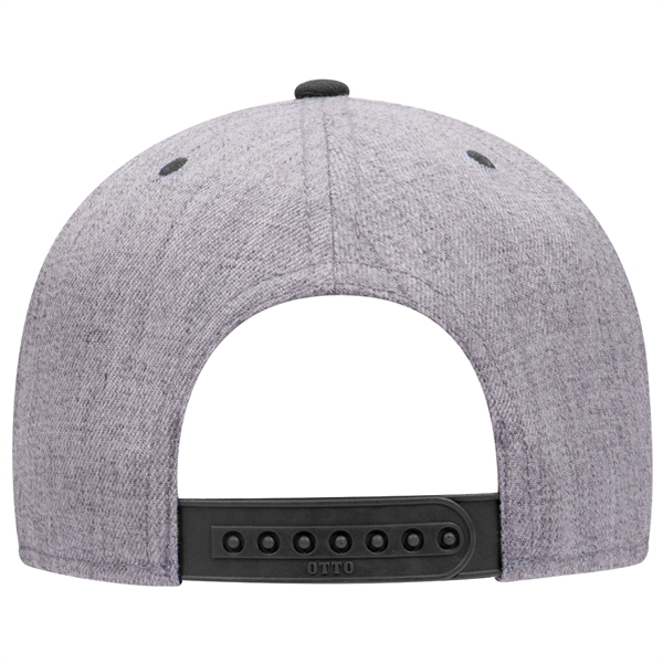 Wool Blend Twill Round Flat Visor "SNAP" 6 Panel Hat - Wool Blend Twill Round Flat Visor "SNAP" 6 Panel Hat - Image 149 of 193