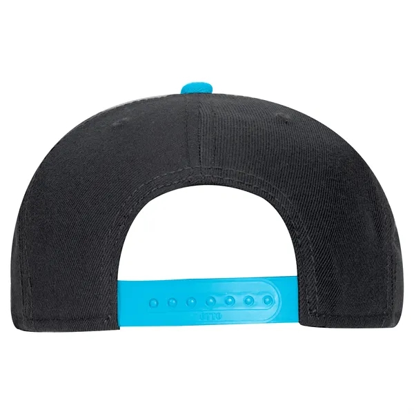 Wool Blend Twill Round Flat Visor "SNAP" 6 Panel Hat - Wool Blend Twill Round Flat Visor "SNAP" 6 Panel Hat - Image 153 of 193