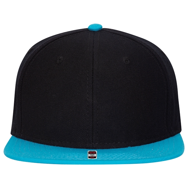 Wool Blend Twill Round Flat Visor "SNAP" 6 Panel Hat - Wool Blend Twill Round Flat Visor "SNAP" 6 Panel Hat - Image 154 of 193
