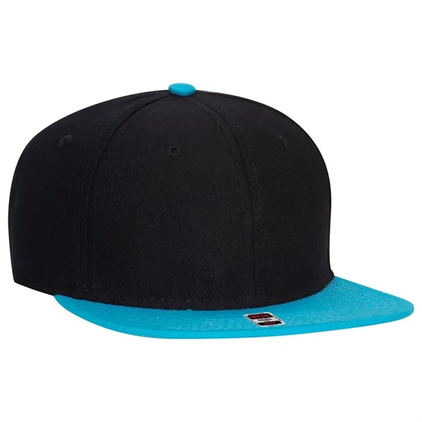 Wool Blend Twill Round Flat Visor "SNAP" 6 Panel Hat - Wool Blend Twill Round Flat Visor "SNAP" 6 Panel Hat - Image 151 of 193