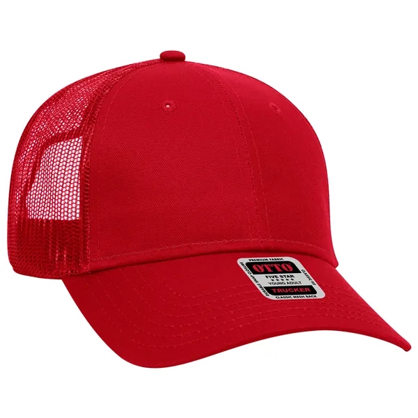 Cotton Blend Twill 6 Panel Low Profile Mesh Back Trucker Hat - Cotton Blend Twill 6 Panel Low Profile Mesh Back Trucker Hat - Image 10 of 222