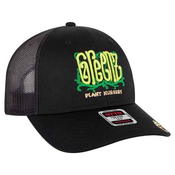 Cotton Blend Twill 6 Panel Low Profile Mesh Back Trucker Hat - Cotton Blend Twill 6 Panel Low Profile Mesh Back Trucker Hat - Image 14 of 222