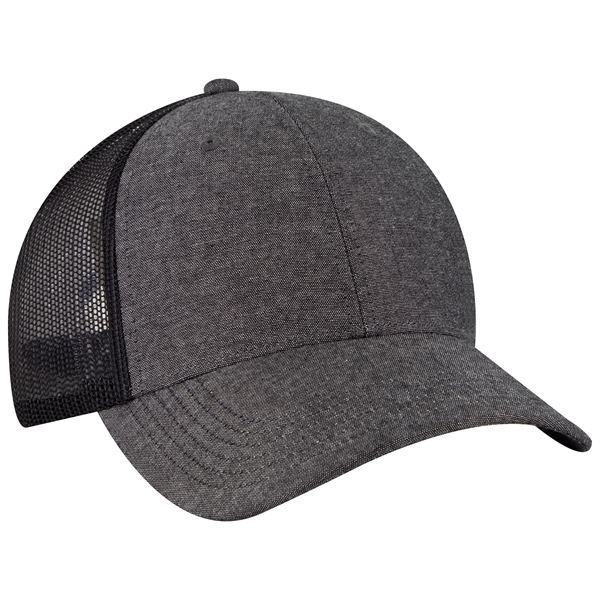 Cotton Blend Twill 6 Panel Low Profile Mesh Back Trucker Hat - Cotton Blend Twill 6 Panel Low Profile Mesh Back Trucker Hat - Image 17 of 222