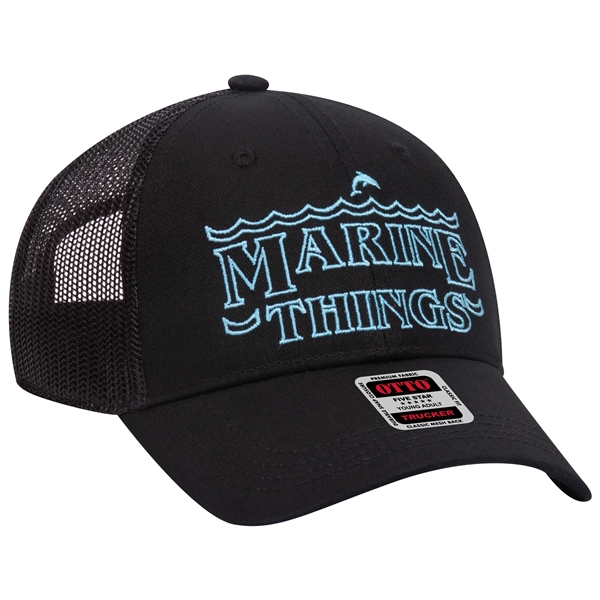 Cotton Blend Twill 6 Panel Low Profile Mesh Back Trucker Hat - Cotton Blend Twill 6 Panel Low Profile Mesh Back Trucker Hat - Image 21 of 222