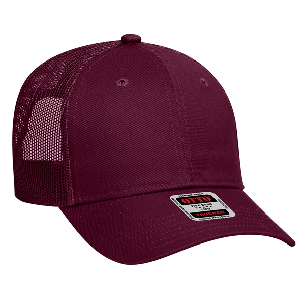 Cotton Blend Twill 6 Panel Low Profile Mesh Back Trucker Hat - Cotton Blend Twill 6 Panel Low Profile Mesh Back Trucker Hat - Image 37 of 222