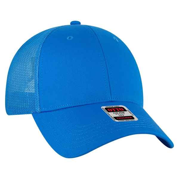 Cotton Blend Twill 6 Panel Low Profile Mesh Back Trucker Hat - Cotton Blend Twill 6 Panel Low Profile Mesh Back Trucker Hat - Image 65 of 222