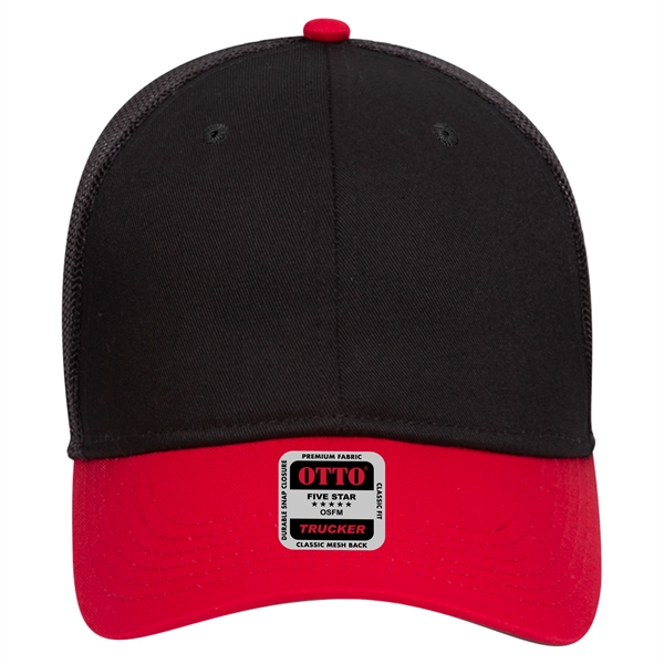 Cotton Blend Twill 6 Panel Low Profile Mesh Back Trucker Hat - Cotton Blend Twill 6 Panel Low Profile Mesh Back Trucker Hat - Image 73 of 222