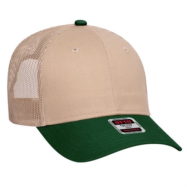 Cotton Blend Twill 6 Panel Low Profile Mesh Back Trucker Hat - Cotton Blend Twill 6 Panel Low Profile Mesh Back Trucker Hat - Image 90 of 222