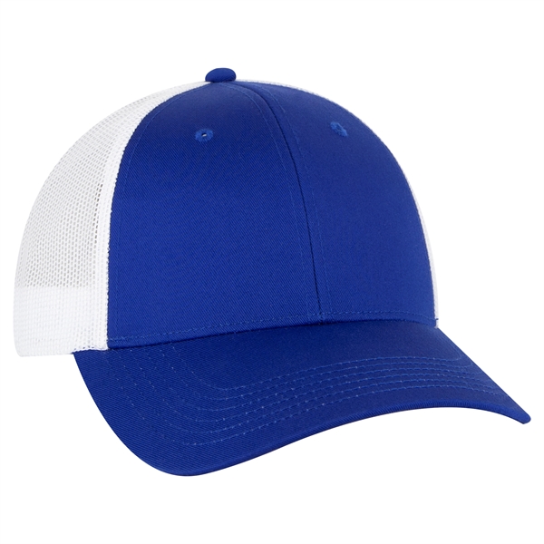 Cotton Blend Twill 6 Panel Low Profile Mesh Back Trucker Hat - Cotton Blend Twill 6 Panel Low Profile Mesh Back Trucker Hat - Image 96 of 222