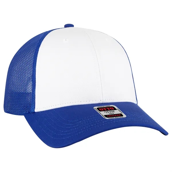 Cotton Blend Twill 6 Panel Low Profile Mesh Back Trucker Hat - Cotton Blend Twill 6 Panel Low Profile Mesh Back Trucker Hat - Image 99 of 222