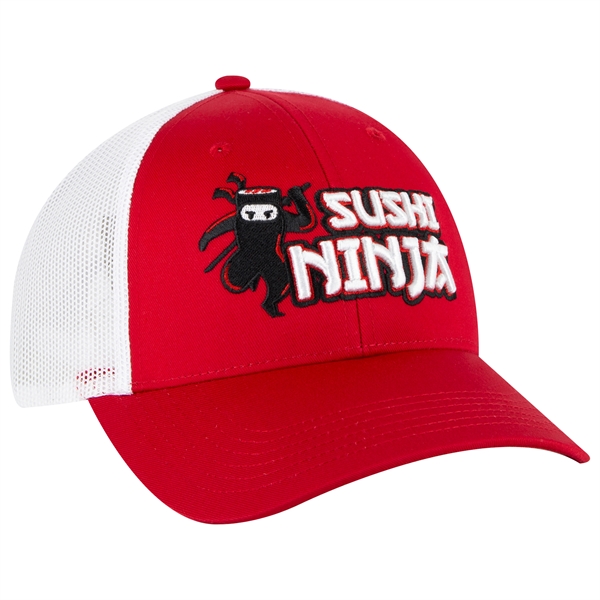 Cotton Blend Twill 6 Panel Low Profile Mesh Back Trucker Hat - Cotton Blend Twill 6 Panel Low Profile Mesh Back Trucker Hat - Image 109 of 222