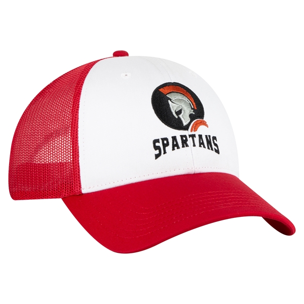 Cotton Blend Twill 6 Panel Low Profile Mesh Back Trucker Hat - Cotton Blend Twill 6 Panel Low Profile Mesh Back Trucker Hat - Image 113 of 222