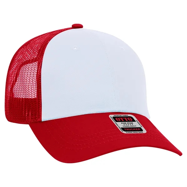 Cotton Blend Twill 6 Panel Low Profile Mesh Back Trucker Hat - Cotton Blend Twill 6 Panel Low Profile Mesh Back Trucker Hat - Image 116 of 222
