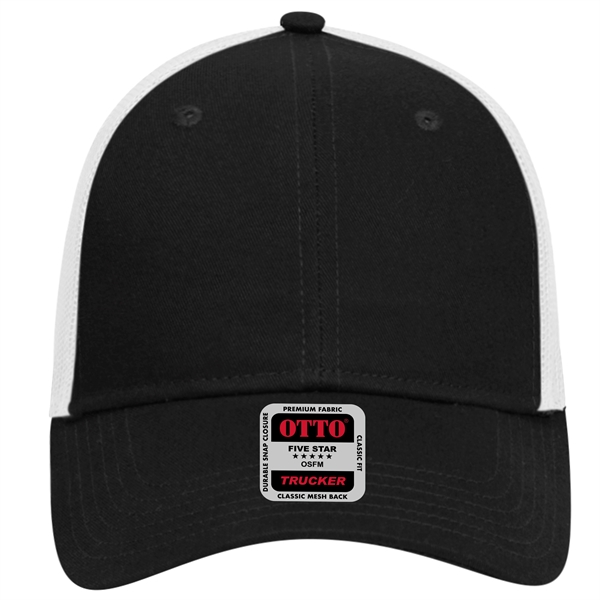 Cotton Blend Twill 6 Panel Low Profile Mesh Back Trucker Hat - Cotton Blend Twill 6 Panel Low Profile Mesh Back Trucker Hat - Image 130 of 222