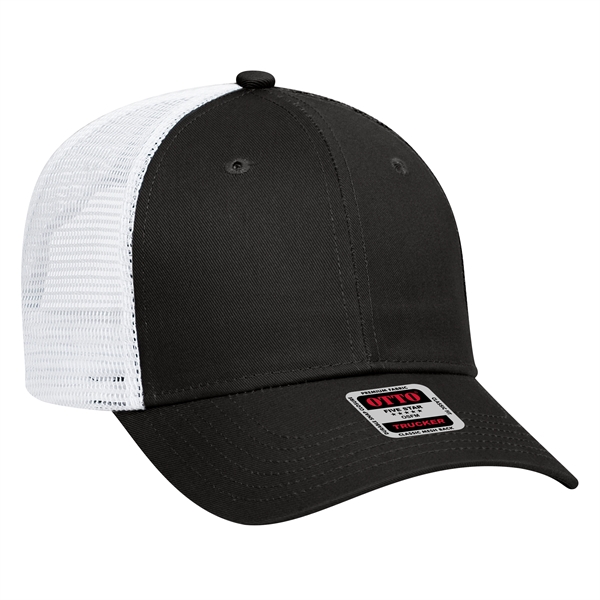Cotton Blend Twill 6 Panel Low Profile Mesh Back Trucker Hat - Cotton Blend Twill 6 Panel Low Profile Mesh Back Trucker Hat - Image 128 of 222