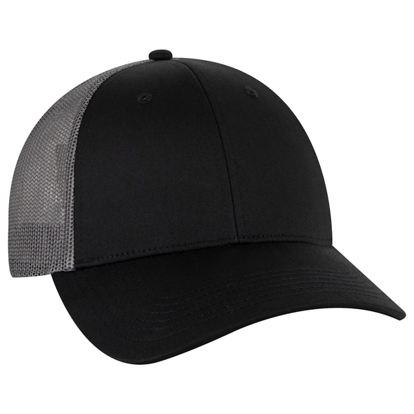 Cotton Blend Twill 6 Panel Low Profile Mesh Back Trucker Hat - Cotton Blend Twill 6 Panel Low Profile Mesh Back Trucker Hat - Image 131 of 222