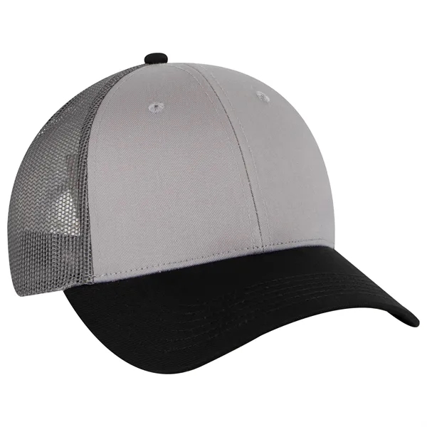 Cotton Blend Twill 6 Panel Low Profile Mesh Back Trucker Hat - Cotton Blend Twill 6 Panel Low Profile Mesh Back Trucker Hat - Image 145 of 222