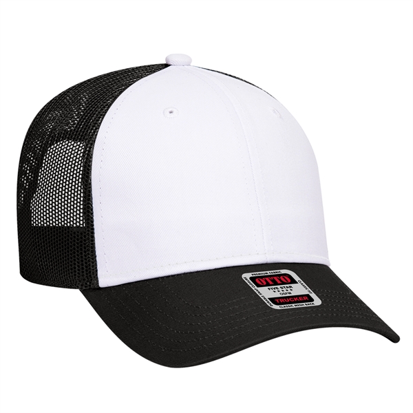 Cotton Blend Twill 6 Panel Low Profile Mesh Back Trucker Hat - Cotton Blend Twill 6 Panel Low Profile Mesh Back Trucker Hat - Image 149 of 222