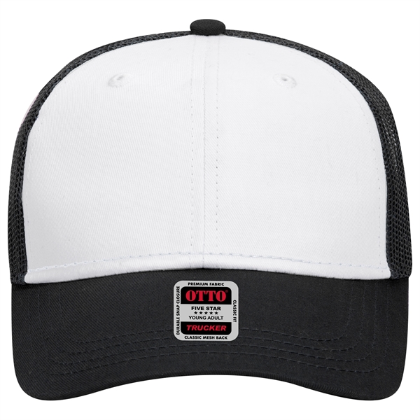 Cotton Blend Twill 6 Panel Low Profile Mesh Back Trucker Hat - Cotton Blend Twill 6 Panel Low Profile Mesh Back Trucker Hat - Image 154 of 222