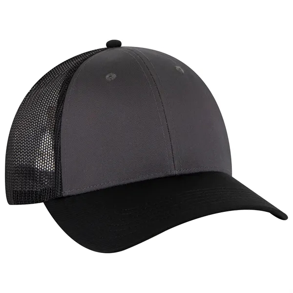 Cotton Blend Twill 6 Panel Low Profile Mesh Back Trucker Hat - Cotton Blend Twill 6 Panel Low Profile Mesh Back Trucker Hat - Image 155 of 222