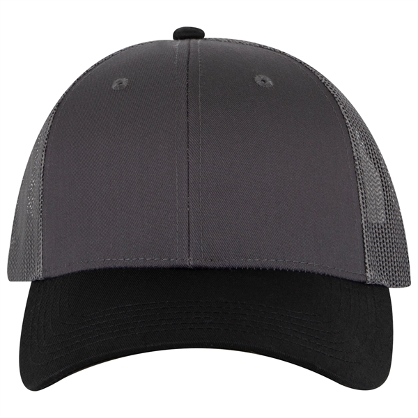 Cotton Blend Twill 6 Panel Low Profile Mesh Back Trucker Hat - Cotton Blend Twill 6 Panel Low Profile Mesh Back Trucker Hat - Image 160 of 222