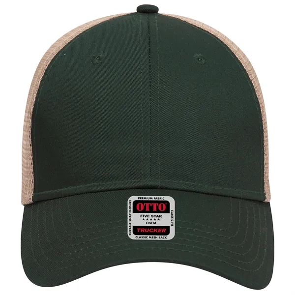 Cotton Blend Twill 6 Panel Low Profile Mesh Back Trucker Hat - Cotton Blend Twill 6 Panel Low Profile Mesh Back Trucker Hat - Image 181 of 222
