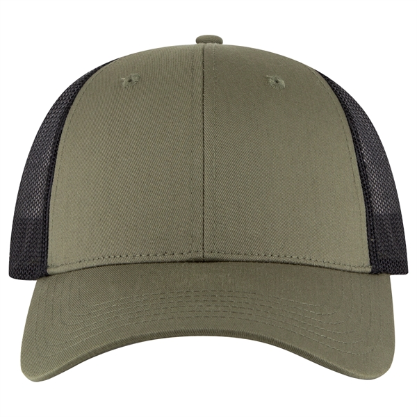 Cotton Blend Twill 6 Panel Low Profile Mesh Back Trucker Hat - Cotton Blend Twill 6 Panel Low Profile Mesh Back Trucker Hat - Image 184 of 222
