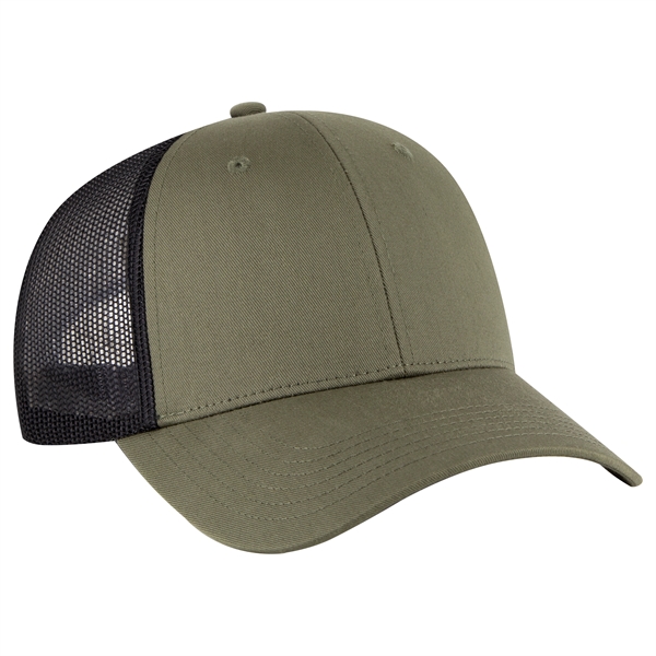 Cotton Blend Twill 6 Panel Low Profile Mesh Back Trucker Hat - Cotton Blend Twill 6 Panel Low Profile Mesh Back Trucker Hat - Image 182 of 222