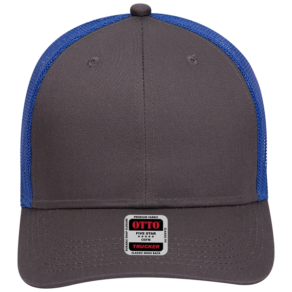 Cotton Blend Twill 6 Panel Low Profile Mesh Back Trucker Hat - Cotton Blend Twill 6 Panel Low Profile Mesh Back Trucker Hat - Image 190 of 222