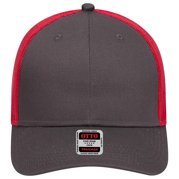 Cotton Blend Twill 6 Panel Low Profile Mesh Back Trucker Hat - Cotton Blend Twill 6 Panel Low Profile Mesh Back Trucker Hat - Image 193 of 222