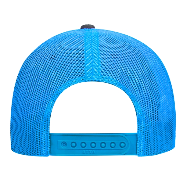 Cotton Blend Twill 6 Panel Low Profile Mesh Back Trucker Hat - Cotton Blend Twill 6 Panel Low Profile Mesh Back Trucker Hat - Image 220 of 222